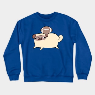 Football Pug Crewneck Sweatshirt